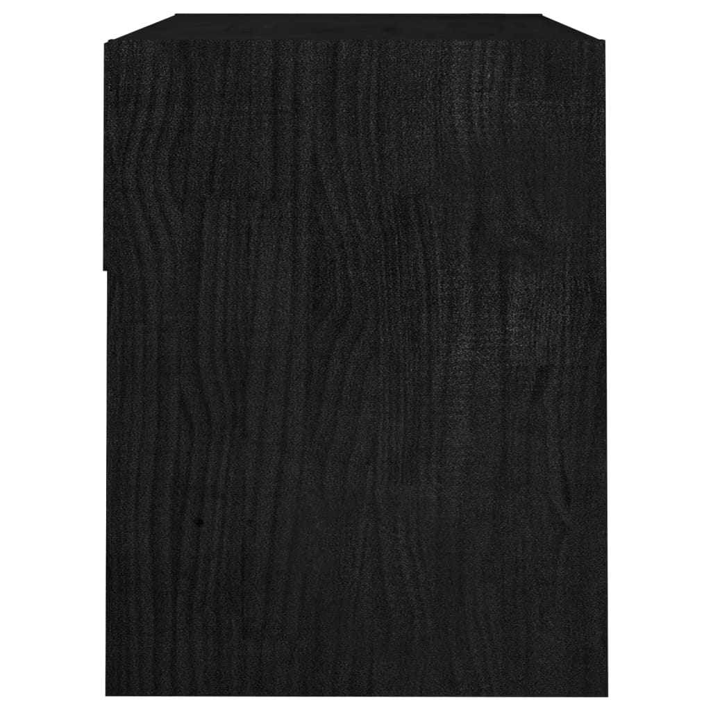 Yöpöydät 2 kpl musta 40x31x40 cm täysi mänty - Sisustajankoti.fi