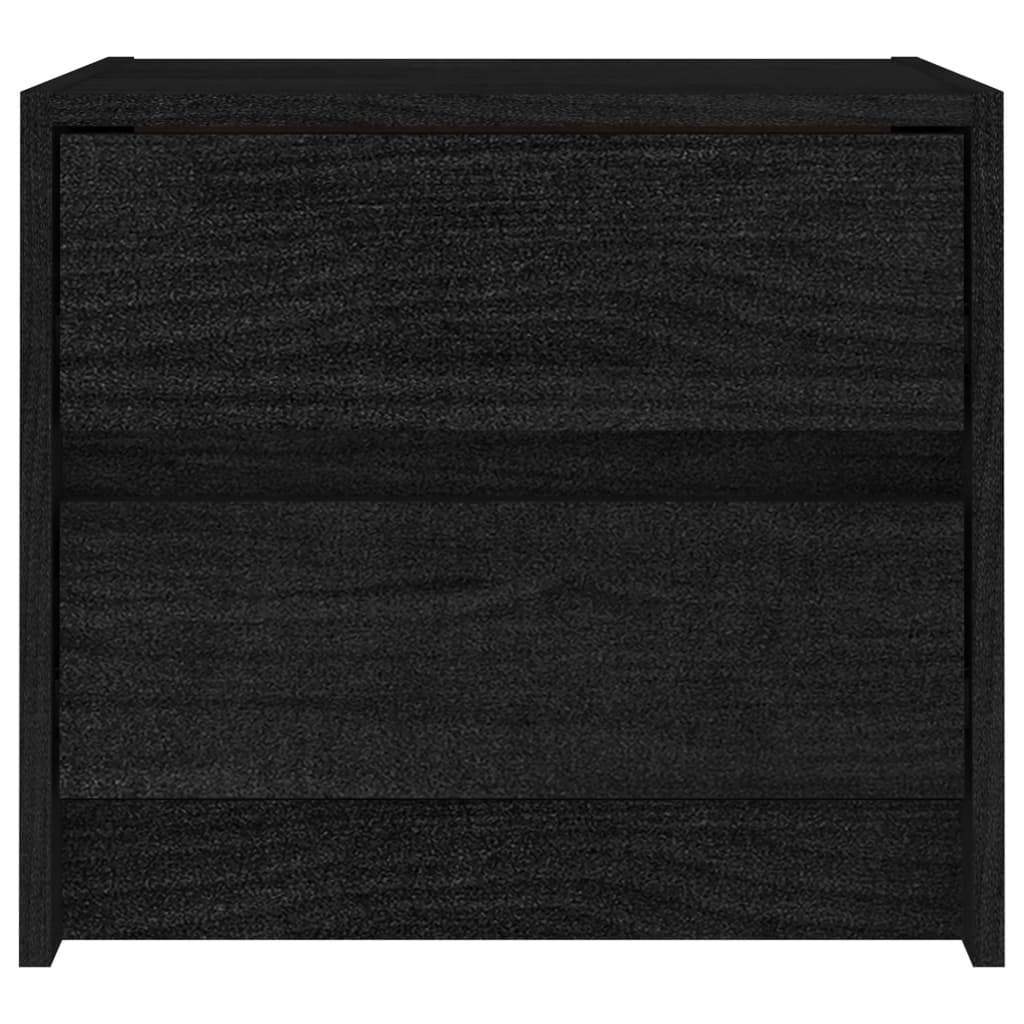 Yöpöydät 2 kpl musta 40x30,5x35,5 cm täysi mänty - Sisustajankoti.fi