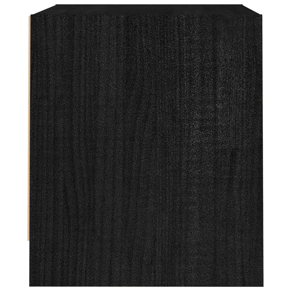 Yöpöydät 2 kpl musta 40x30,5x35,5 cm täysi mänty - Sisustajankoti.fi