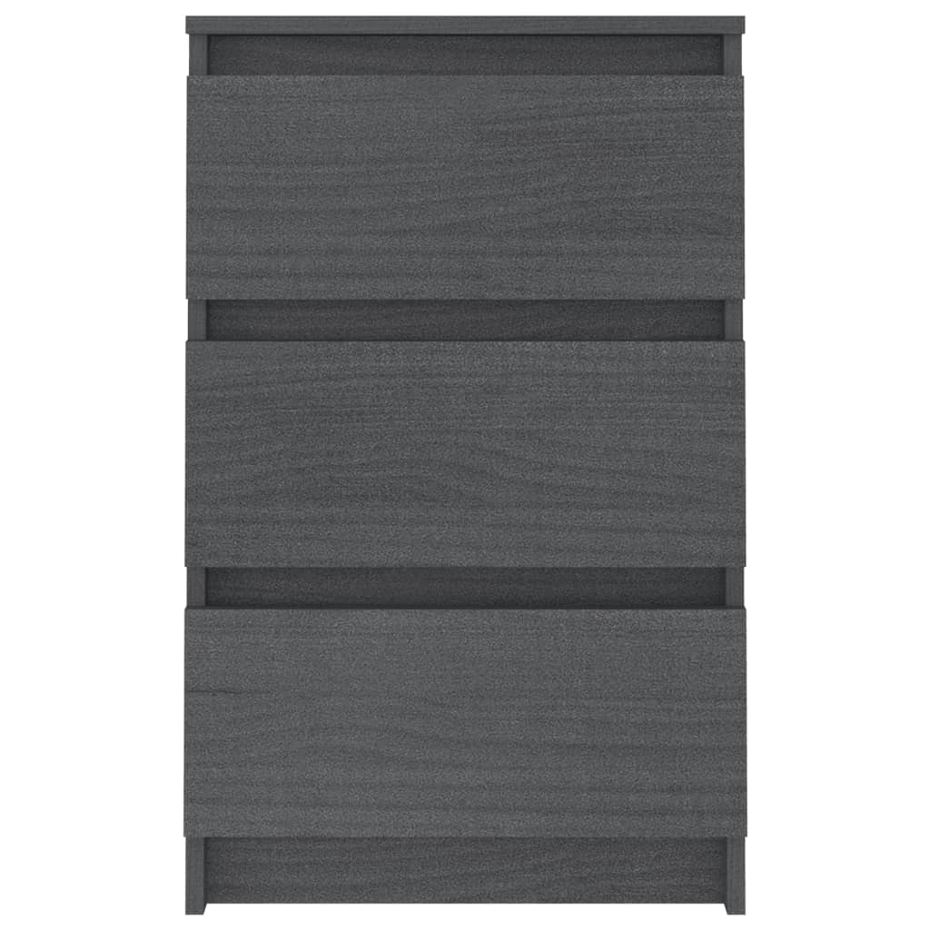 Yöpöytä harmaa 40x29,5x64 täysi mänty - Sisustajankoti.fi
