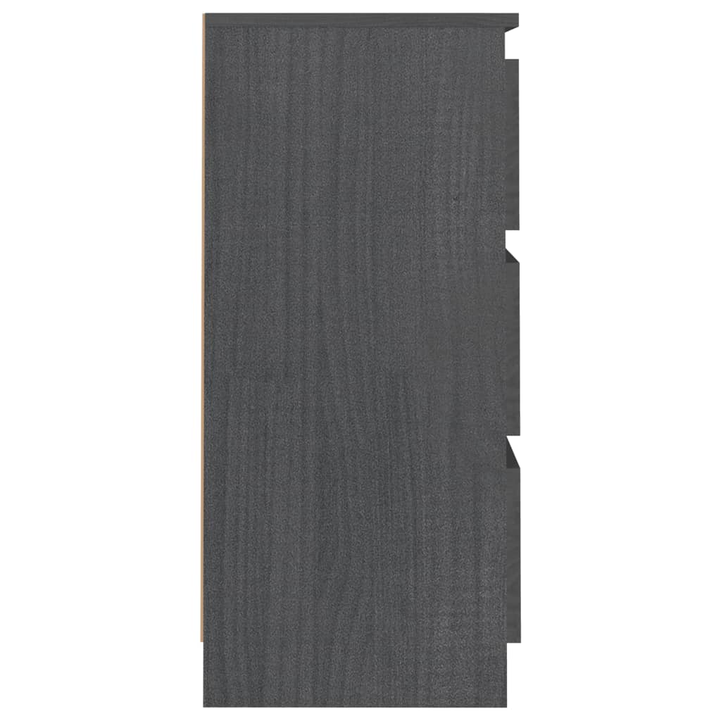 Yöpöytä harmaa 40x29,5x64 täysi mänty - Sisustajankoti.fi
