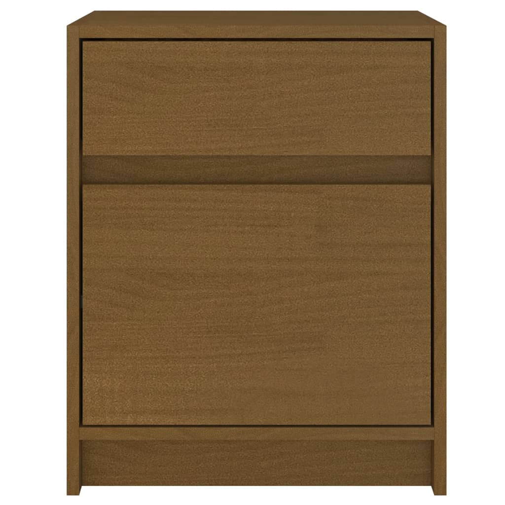 Yöpöydät 2 kpl hunajanruskea 40x31x50 cm täysi mänty - Sisustajankoti.fi