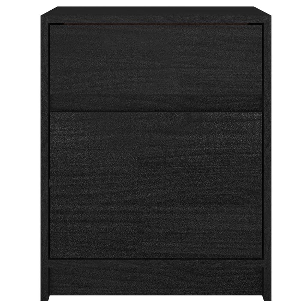 Yöpöytä musta 40x31x50 cm täysi mänty - Sisustajankoti.fi