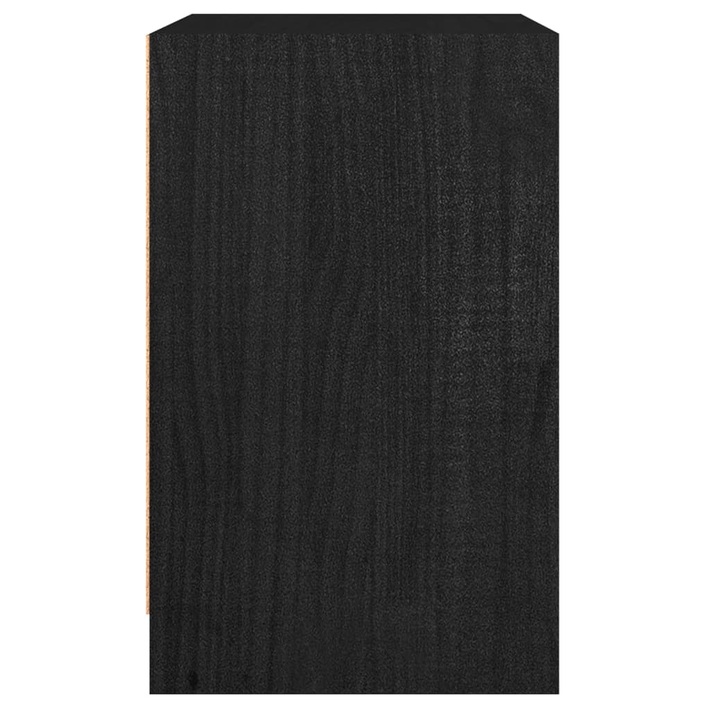 Yöpöytä musta 40x31x50 cm täysi mänty - Sisustajankoti.fi