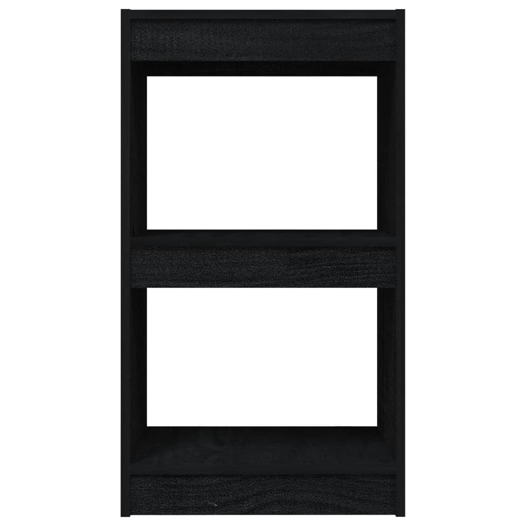 Kirjahylly musta 40x30x71,5 cm täysi mänty - Sisustajankoti.fi