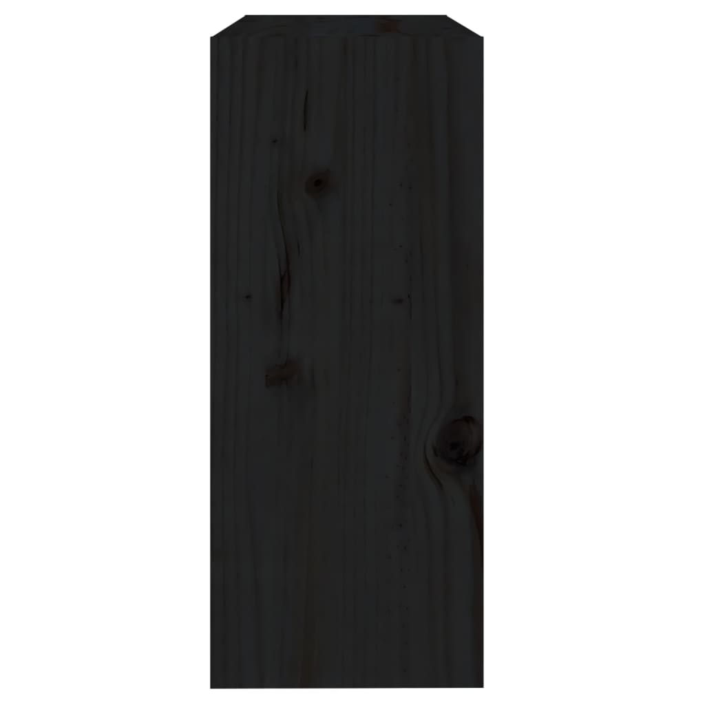 Kirjahylly/tilanjakaja musta 60x30x71,5 cm täysi mänty - Sisustajankoti.fi