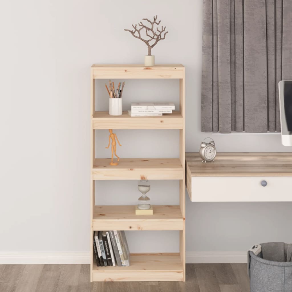 Kirjahylly/tilanjakaja 60x30x135,5 cm täysi mänty - Sisustajankoti.fi