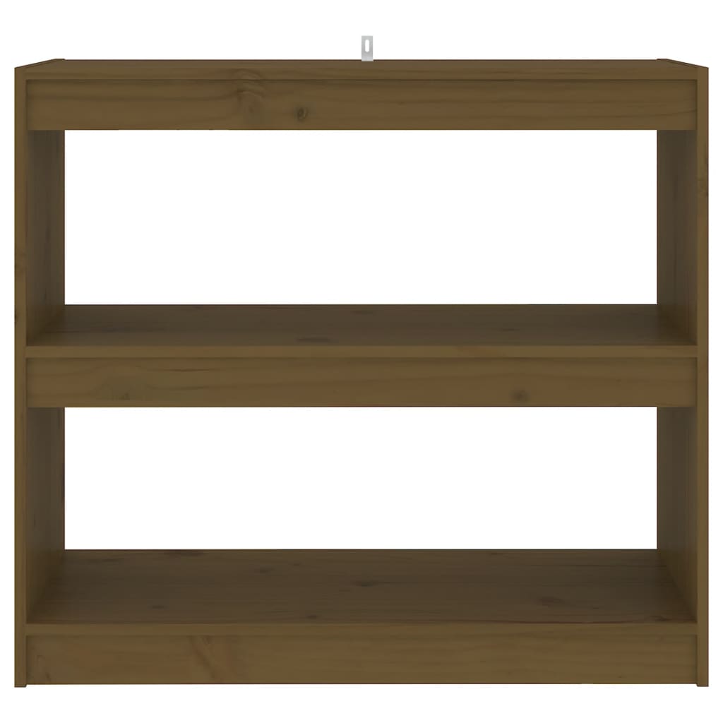 Kirjahylly/tilanjakaja hunajanruskea 80x30x71,5 cm täysi mänty - Sisustajankoti.fi