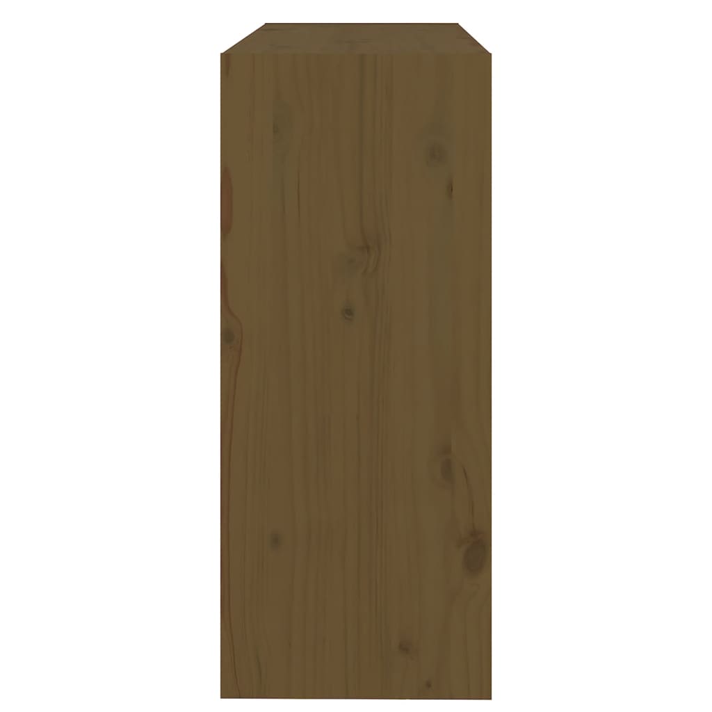 Kirjahylly/tilanjakaja hunajanruskea 80x30x71,5 cm täysi mänty - Sisustajankoti.fi