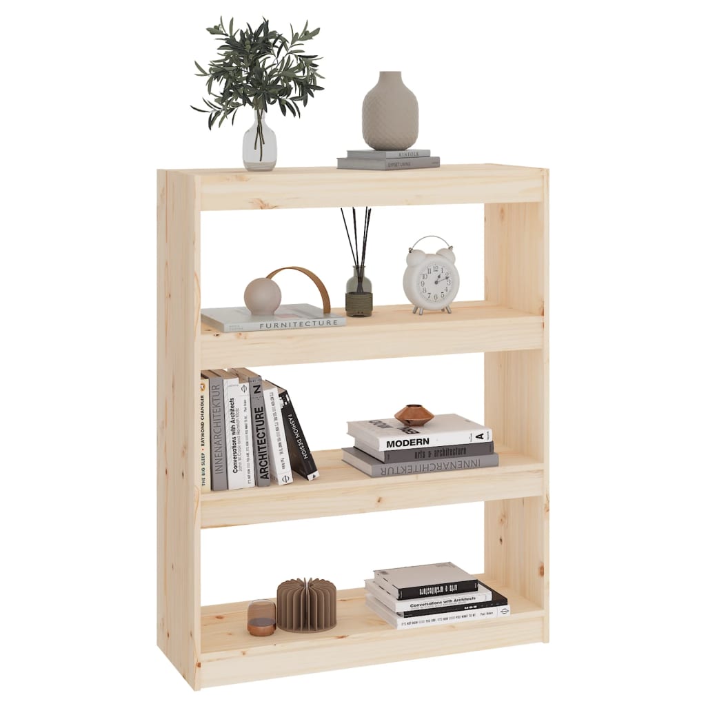 Kirjahylly/tilanjakaja 80x30x103,5 cm täysi mänty - Sisustajankoti.fi