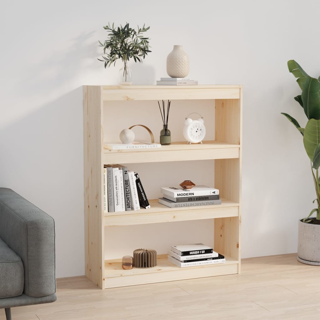 Kirjahylly/tilanjakaja 80x30x103,5 cm täysi mänty - Sisustajankoti.fi