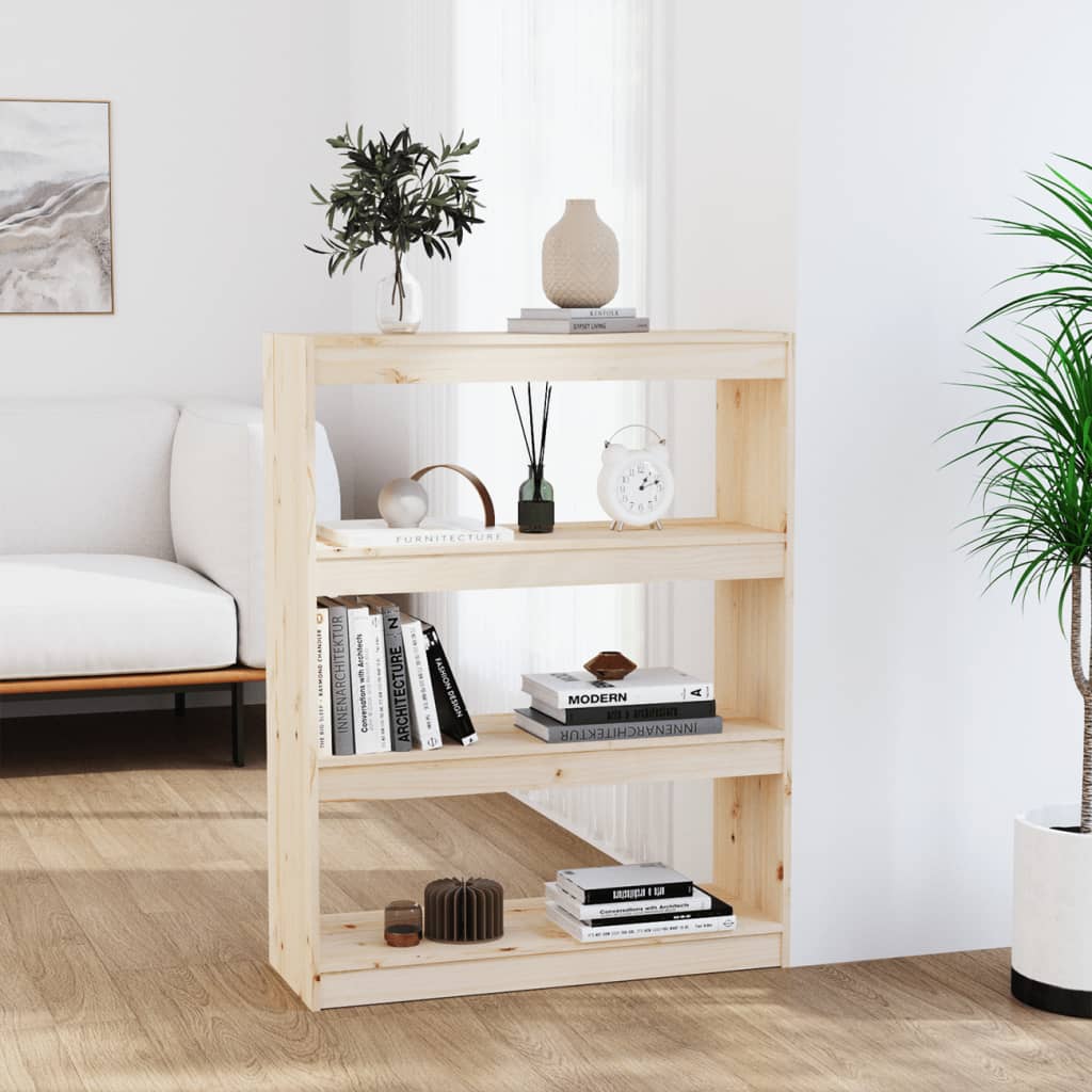 Kirjahylly/tilanjakaja 80x30x103,5 cm täysi mänty - Sisustajankoti.fi