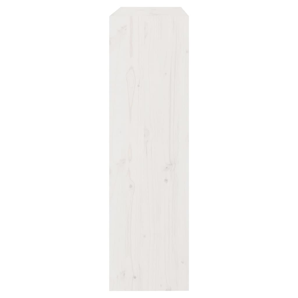 Kirjahylly/tilanjakaja valkoinen 80x30x103,5 cm täysi mänty - Sisustajankoti.fi