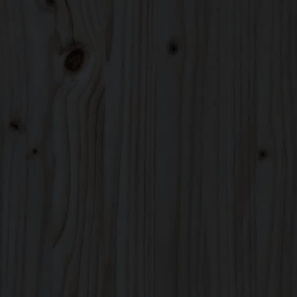 Kirjahylly/tilanjakaja musta 80x30x103,5 cm täysi mänty - Sisustajankoti.fi