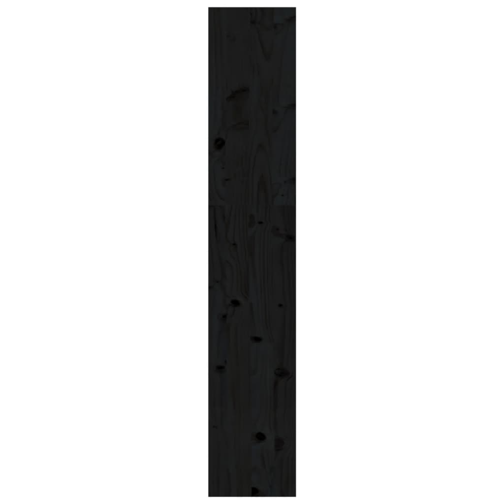 Kirjahylly/tilanjakaja musta 80x30x167,4 cm täysi mänty - Sisustajankoti.fi