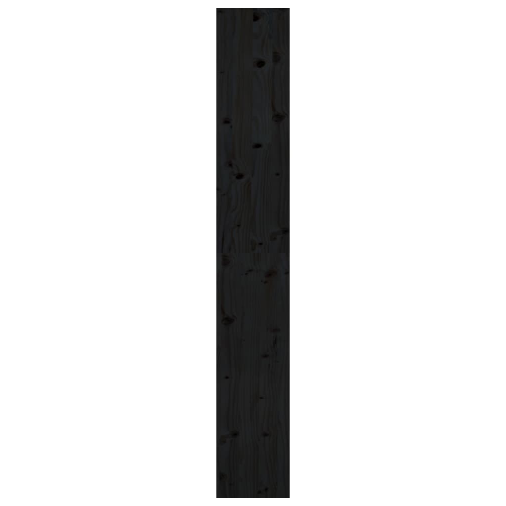 Kirjahylly/tilanjakaja musta 80x30x199,5 cm täysi mänty - Sisustajankoti.fi