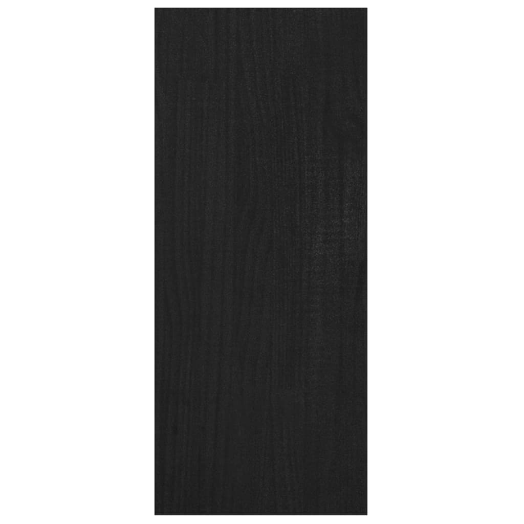 Kirjahylly/tilanjakaja musta 100x30x71,5 cm täysi mänty - Sisustajankoti.fi
