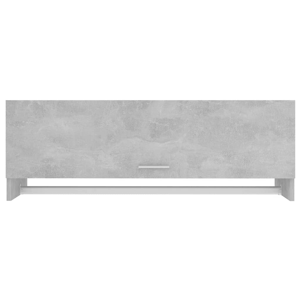 Vaatekaappi betoninharmaa 100x32,5x35 cm lastulevy - Sisustajankoti.fi