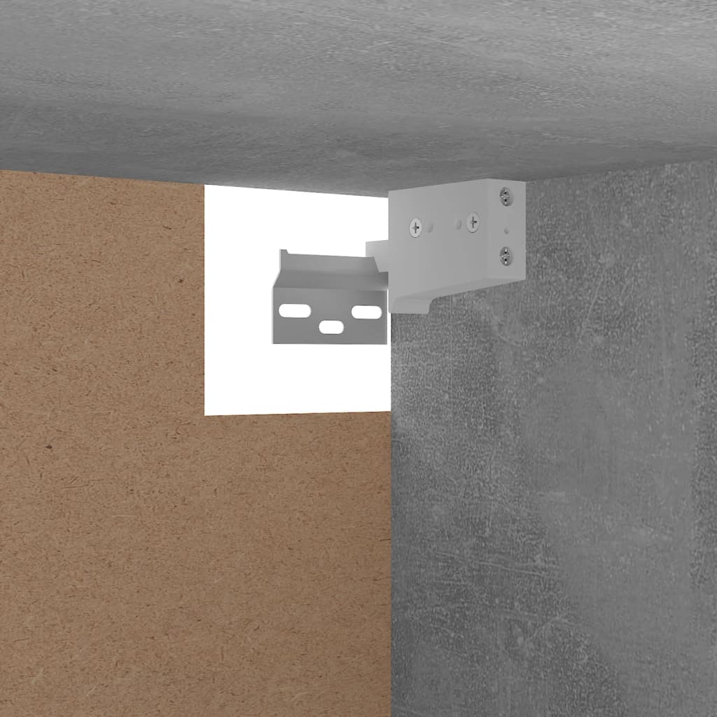 Vaatekaappi betoninharmaa 100x32,5x35 cm lastulevy - Sisustajankoti.fi