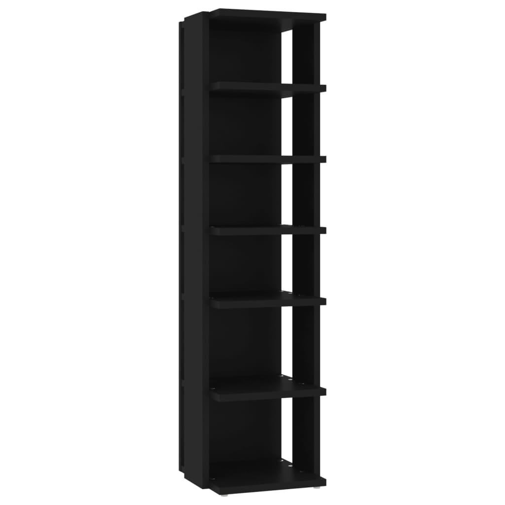 Kenkäkaapit 2 kpl musta 25x27x102 cm - Sisustajankoti.fi