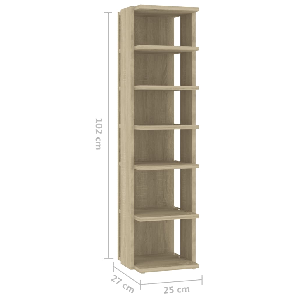 Kenkäkaapit 2 kpl Sonoma-tammi 25x27x102 cm - Sisustajankoti.fi