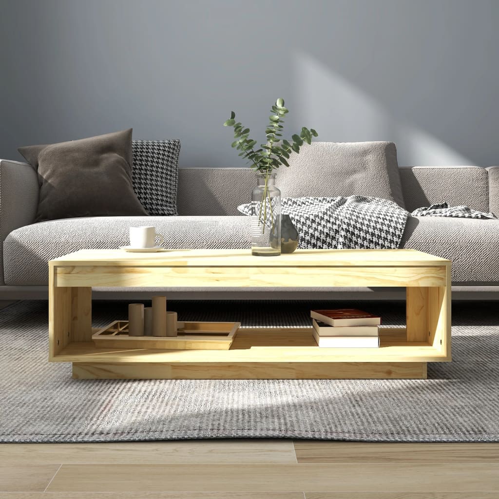 Sohvapöytä 110x50x33,5 cm täysi mänty - Sisustajankoti.fi