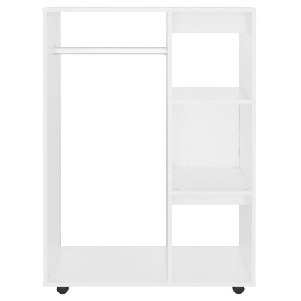 Vaatekaappi valkoinen 80x40x110 cm lastulevy - Sisustajankoti.fi