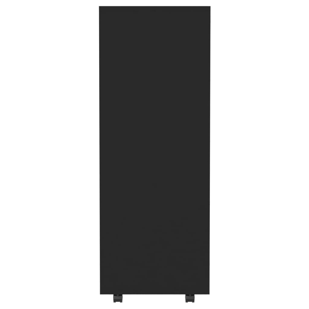 Vaatekaappi musta 80x40x110 cm lastulevy - Sisustajankoti.fi