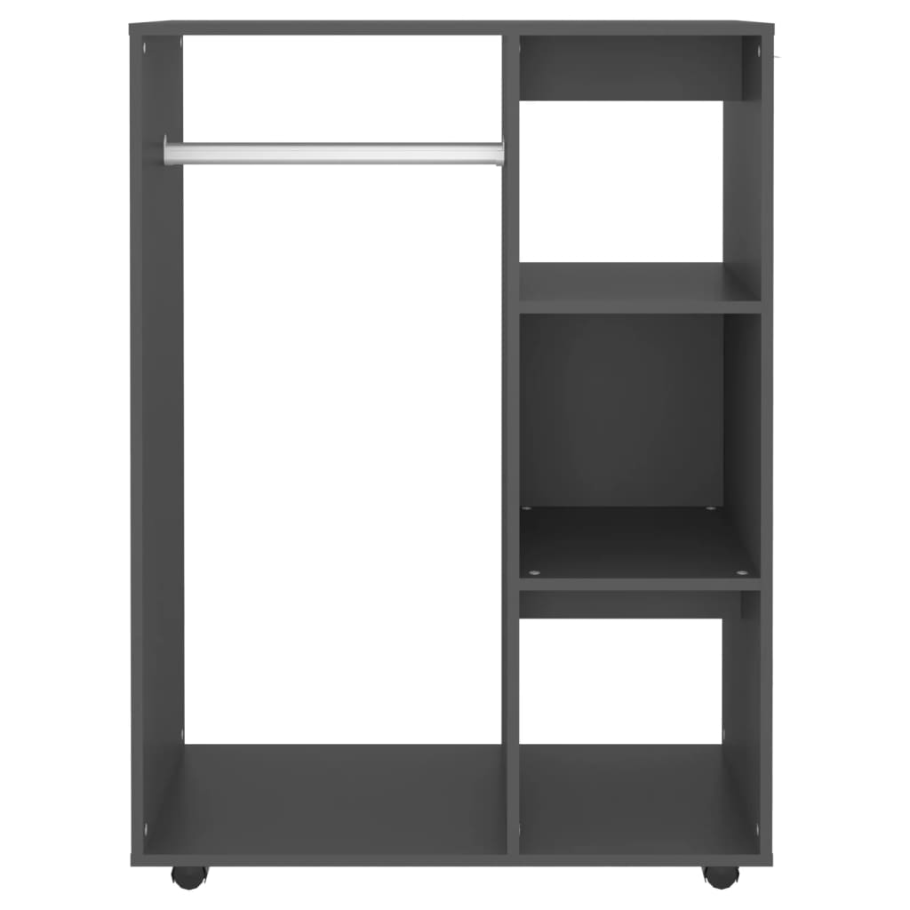 Vaatekaappi harmaa 80x40x110 cm - Sisustajankoti.fi