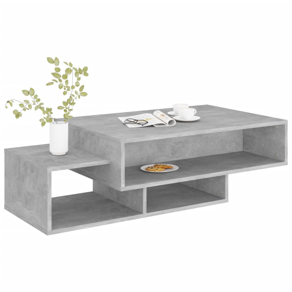 Sohvapöytä betoninharmaa 105x55x32 cm lastulevy - Sisustajankoti.fi