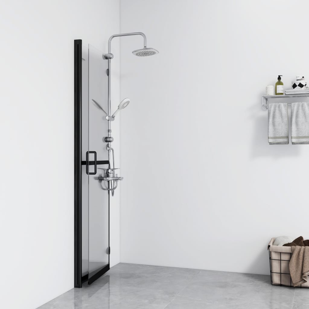 Walk-in suihkuseinä kokoontaittuva kirkas ESG-lasi 100x190 cm - Sisustajankoti.fi