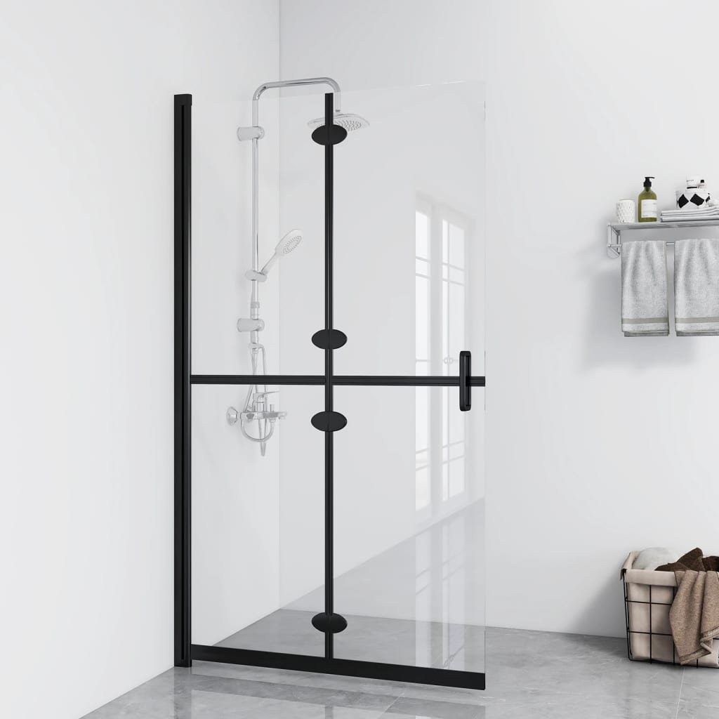 Walk-in suihkuseinä kokoontaittuva kirkas ESG-lasi 100x190 cm - Sisustajankoti.fi