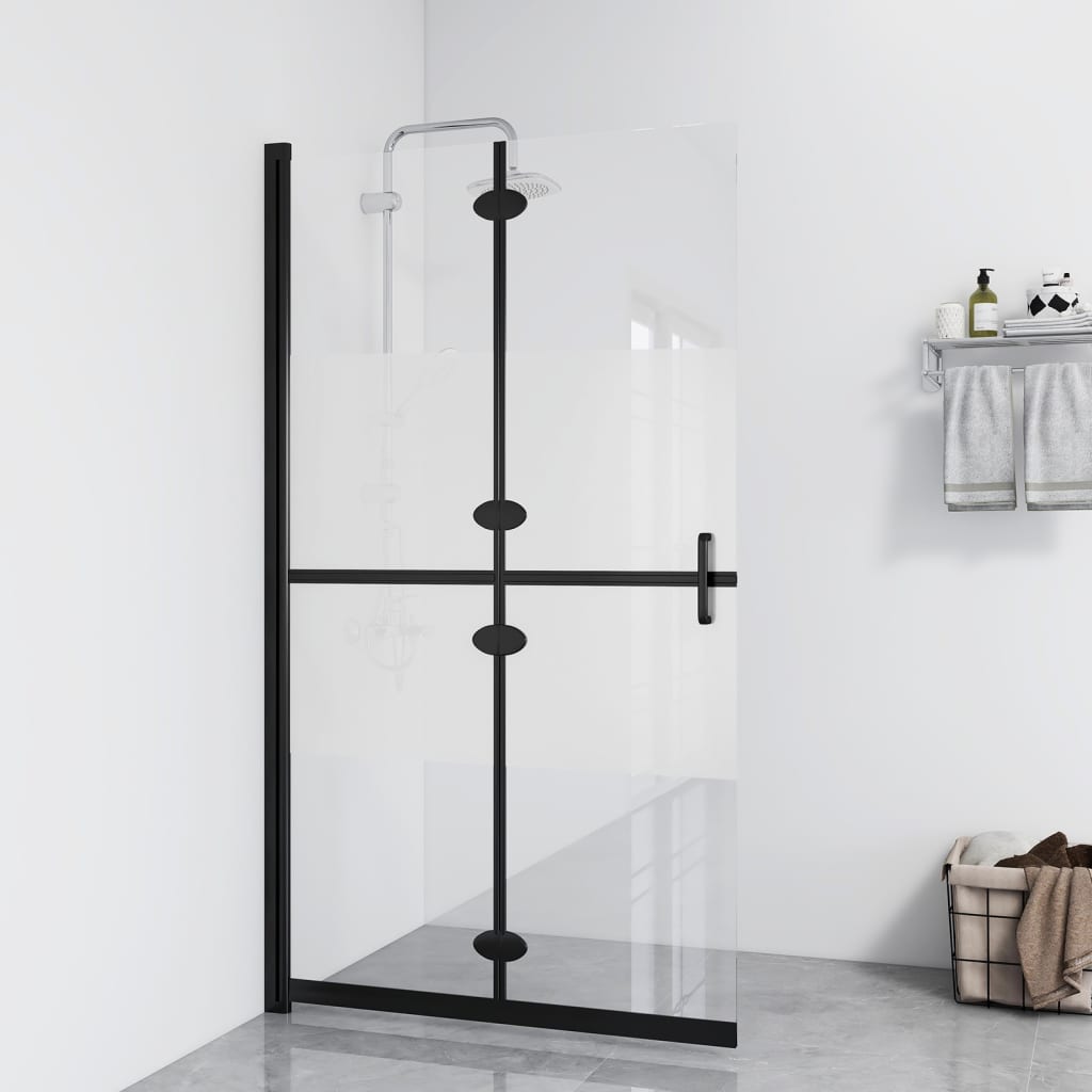 Walk-in suihkuseinä kokoontaittuva ESG 1/2 huurrelasi 80x190 cm - Sisustajankoti.fi
