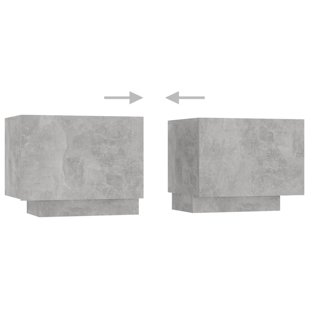 TV-taso LED-valoilla betoninharmaa 200x35x40 cm - Sisustajankoti.fi
