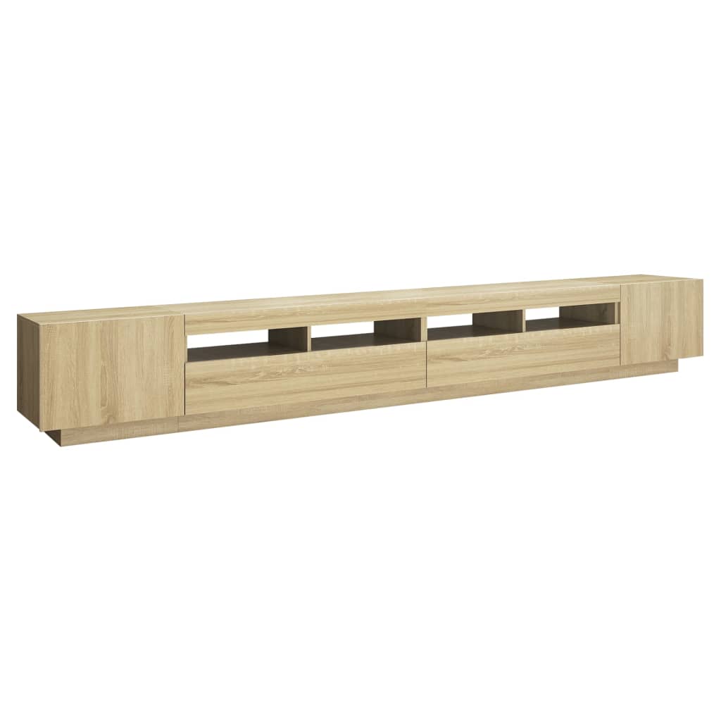 TV-taso LED-valoilla Sonoma-tammi 300x35x40 cm - Sisustajankoti.fi