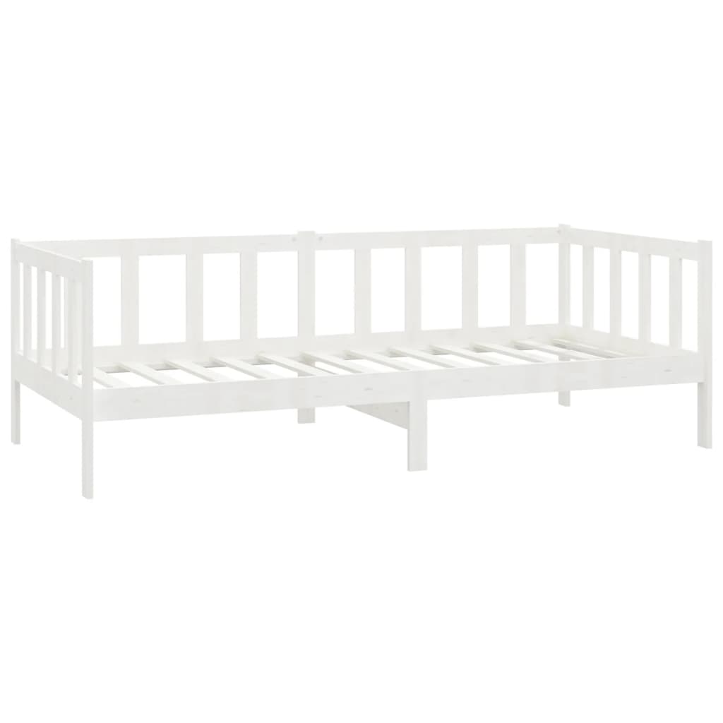 Päivävuode valkoinen täysi mänty 90x200 cm - Sisustajankoti.fi