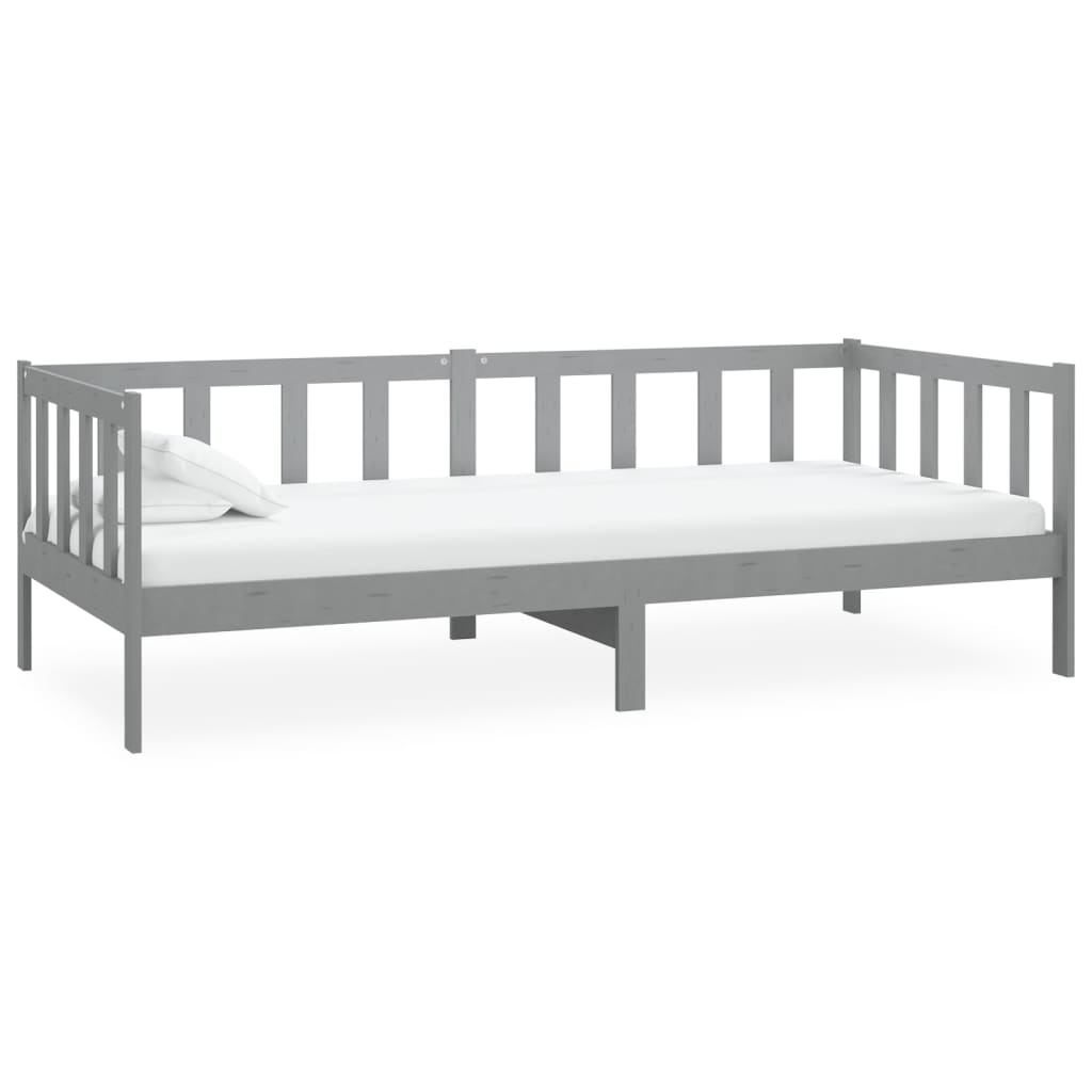 Päivävuode harmaa täysi mänty 90x200 cm - Sisustajankoti.fi