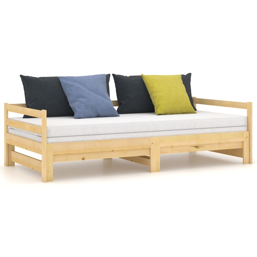 Päivävuode ulosvedettävä täysi mänty 2x (90x200) cm - Sisustajankoti.fi