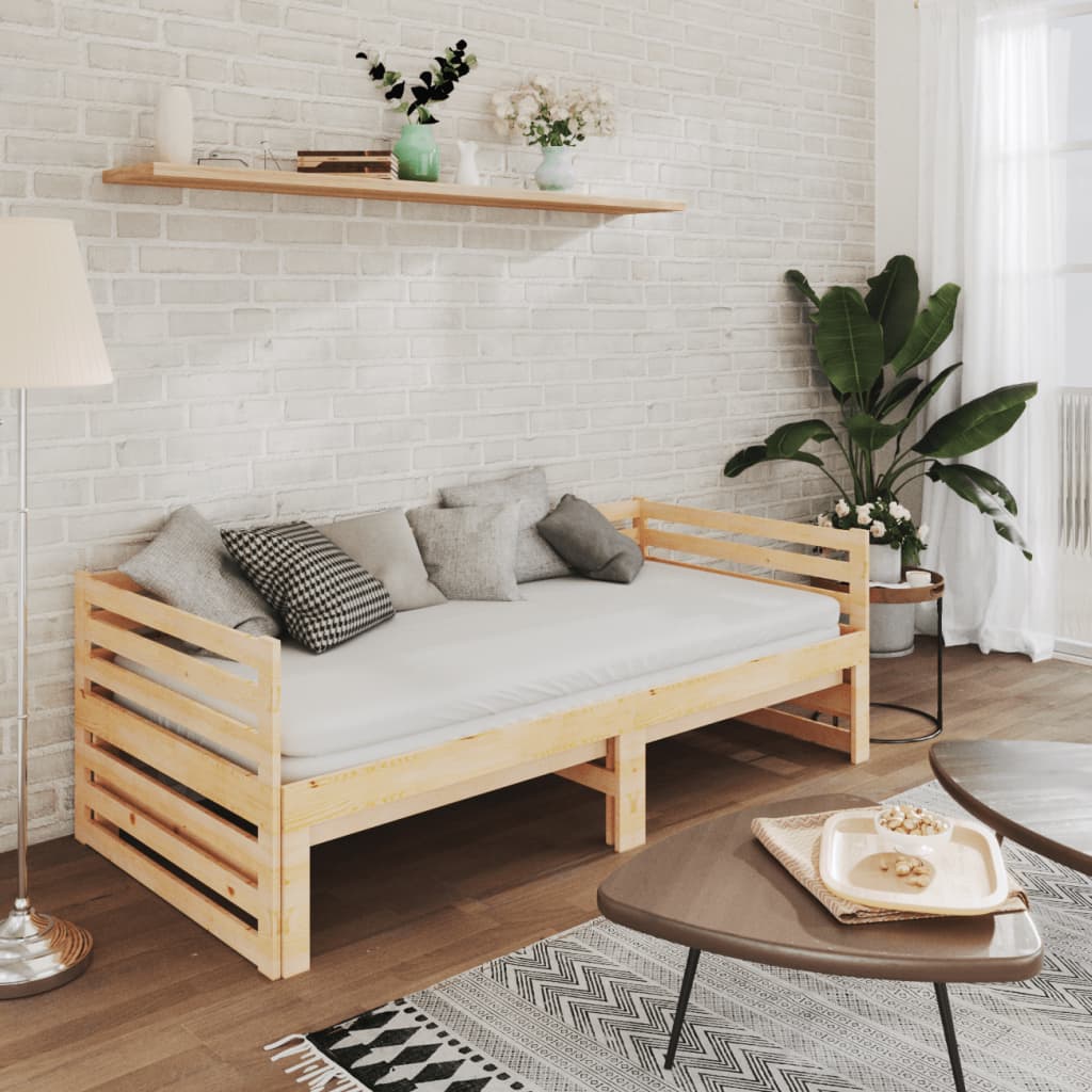 Päivävuode ulosvedettävä täysi mänty 2x (90x200) cm - Sisustajankoti.fi