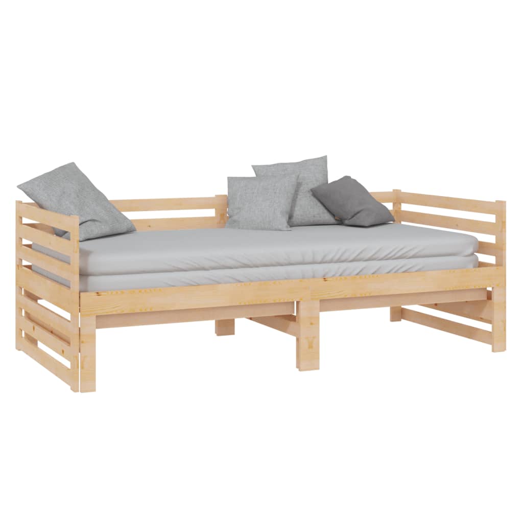 Päivävuode ulosvedettävä täysi mänty 2x (90x200) cm - Sisustajankoti.fi