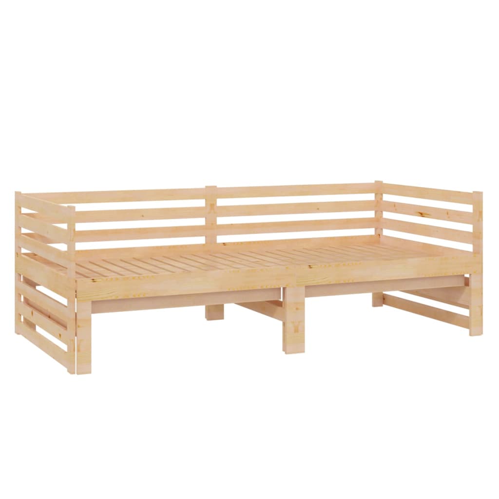 Päivävuode ulosvedettävä täysi mänty 2x (90x200) cm - Sisustajankoti.fi