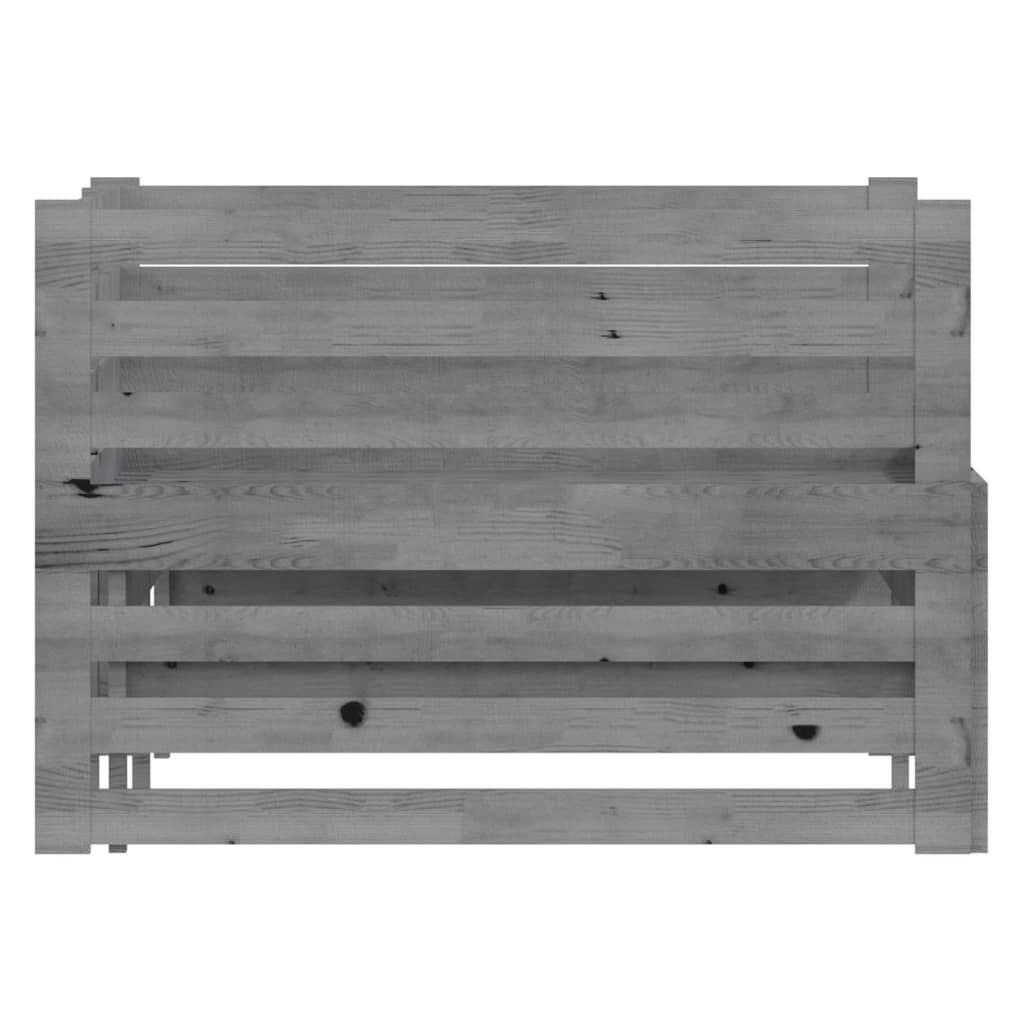 Päivävuode ulosvedettävä harmaa täysi mänty 2x (90x200) cm - Sisustajankoti.fi