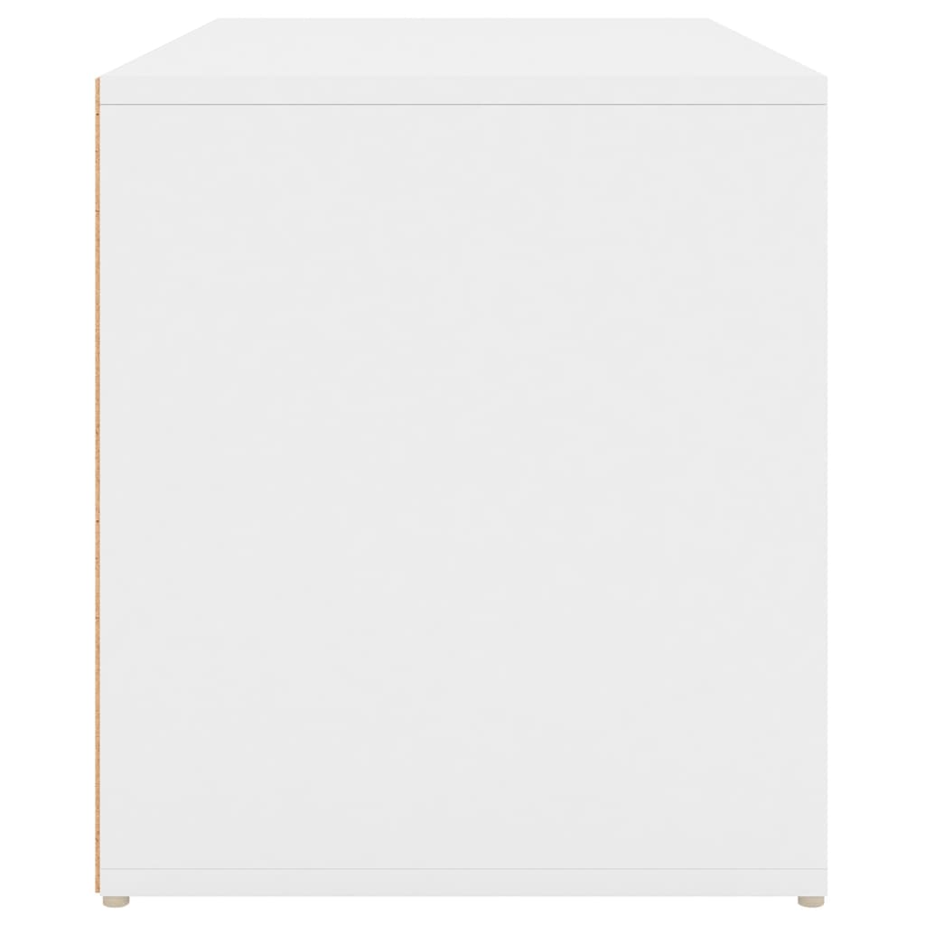 Eteisen penkki valkoinen 80x40x45 cm lastulevy - Sisustajankoti.fi