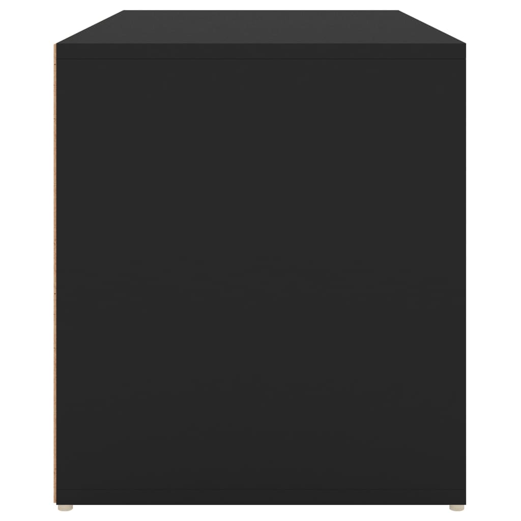 Eteisen penkki 80x40x45 cm musta lastulevy - Sisustajankoti.fi