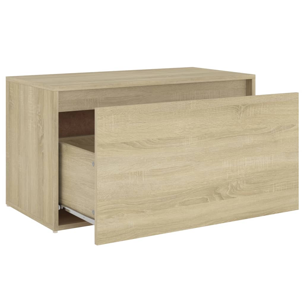 Eteisen penkki Sonoma-tammi 80x40x45 cm lastulevy - Sisustajankoti.fi
