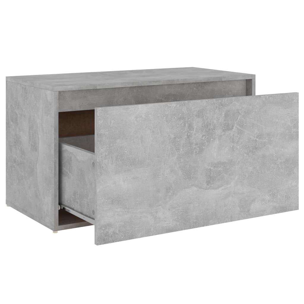 Eteisen penkki 80x40x45 cm betoninharmaa lastulevy - Sisustajankoti.fi