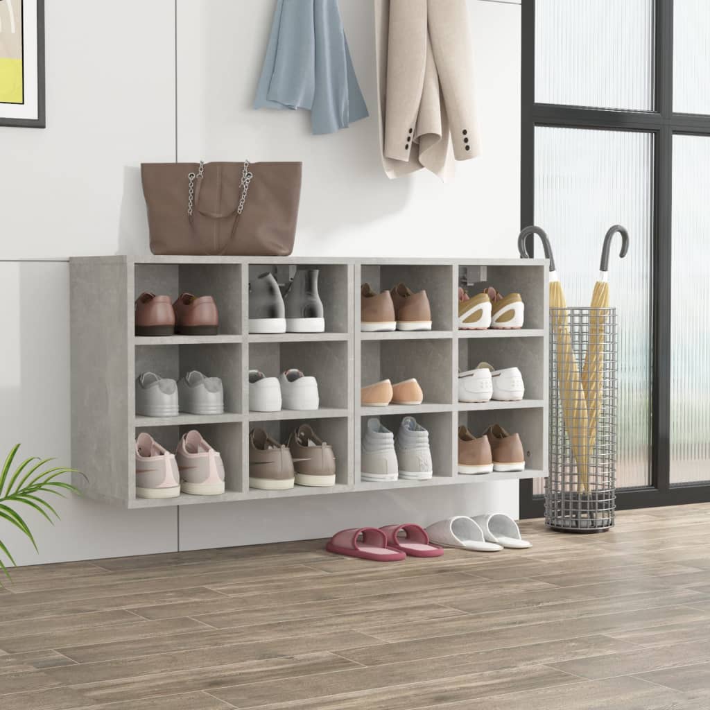 Kenkäkaapit 2 kpl betoninharmaa 52,5x30x50 cm - Sisustajankoti.fi