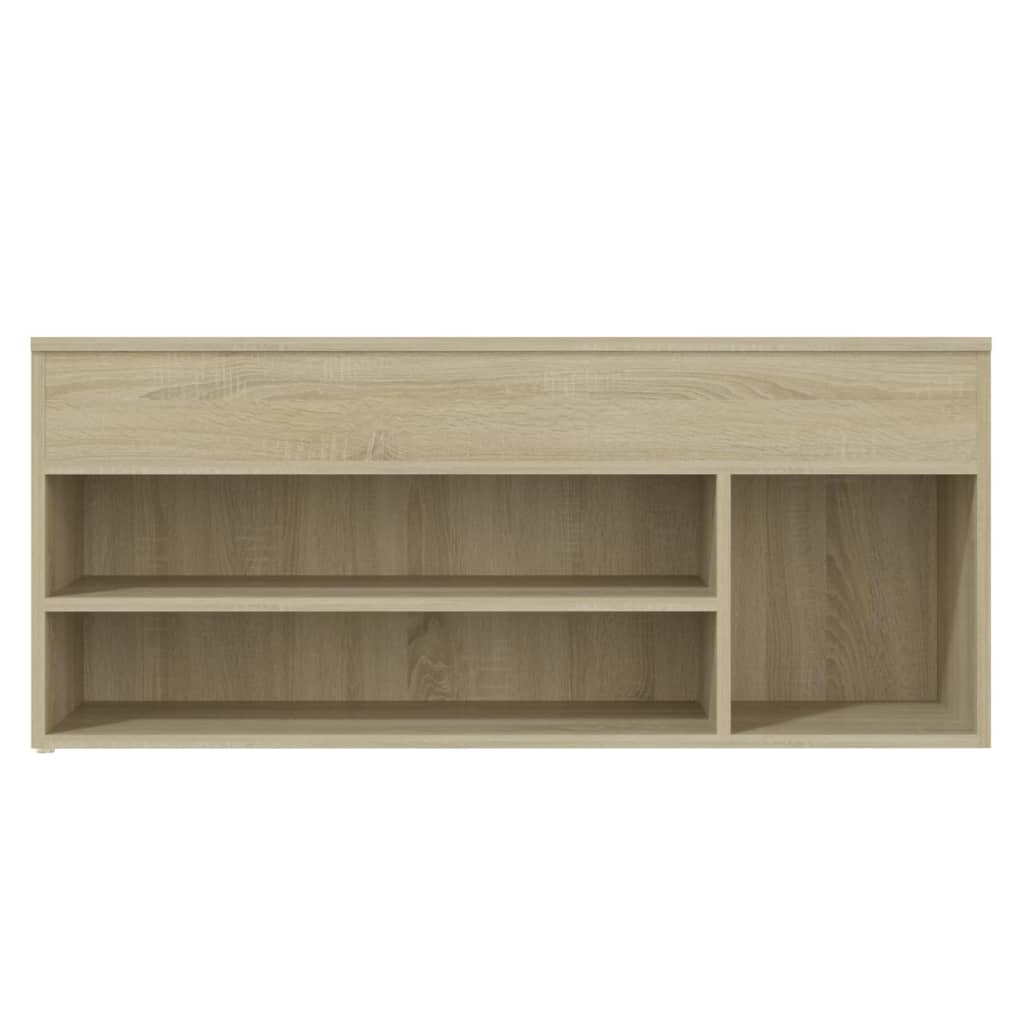 Kenkien säilytyspenkki Sonoma-tammi 105x30x45cm lastulevy - Sisustajankoti.fi