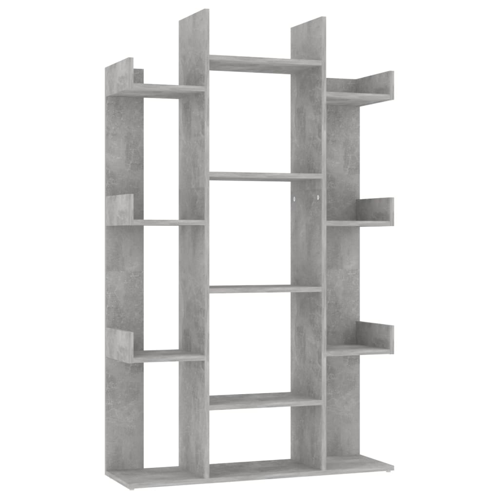 Kirjahylly betoninharmaa 86x25,5x140 cm lastulevy - Sisustajankoti.fi