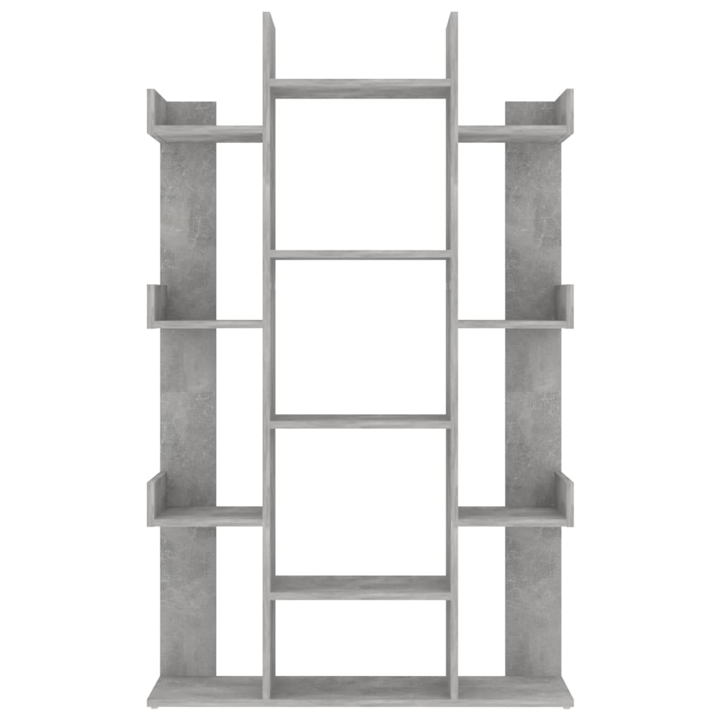 Kirjahylly betoninharmaa 86x25,5x140 cm lastulevy - Sisustajankoti.fi